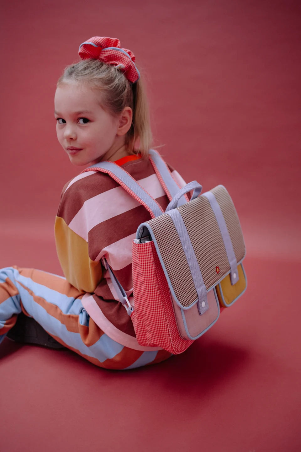 Schoolbag • lemon tree • gingham flower + rose
