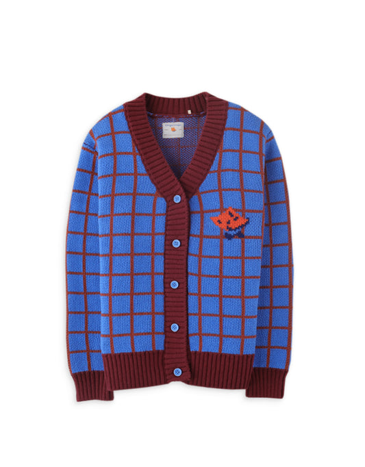 Boys Fox Head Cardigan