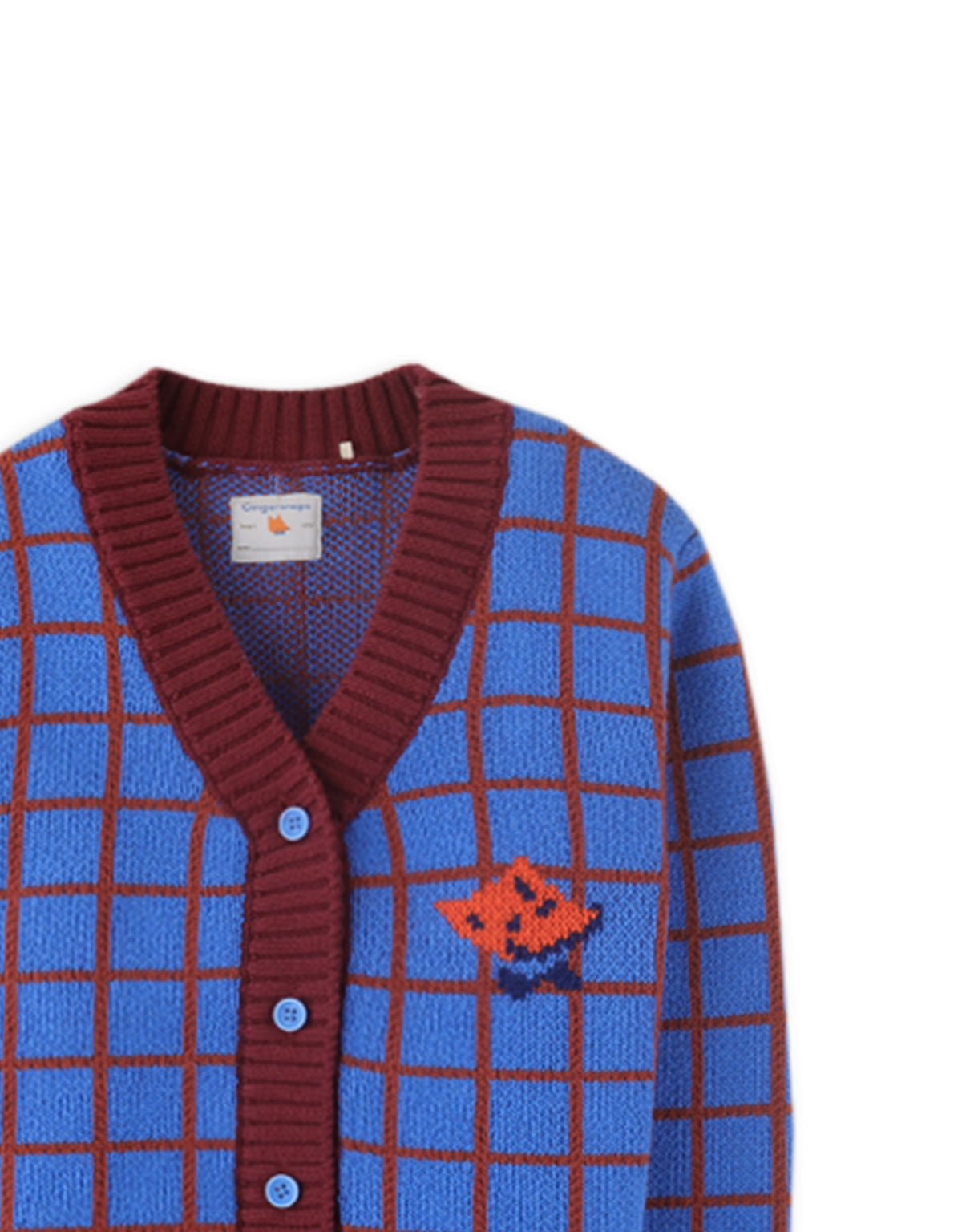 Boys Fox Head Cardigan