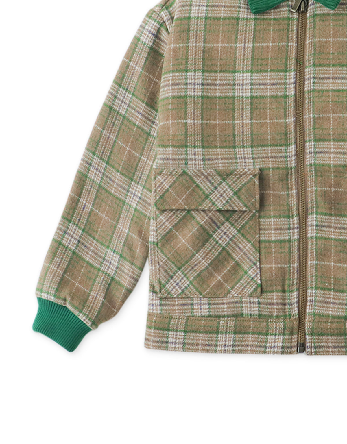 Boys Wool Checks Jacket