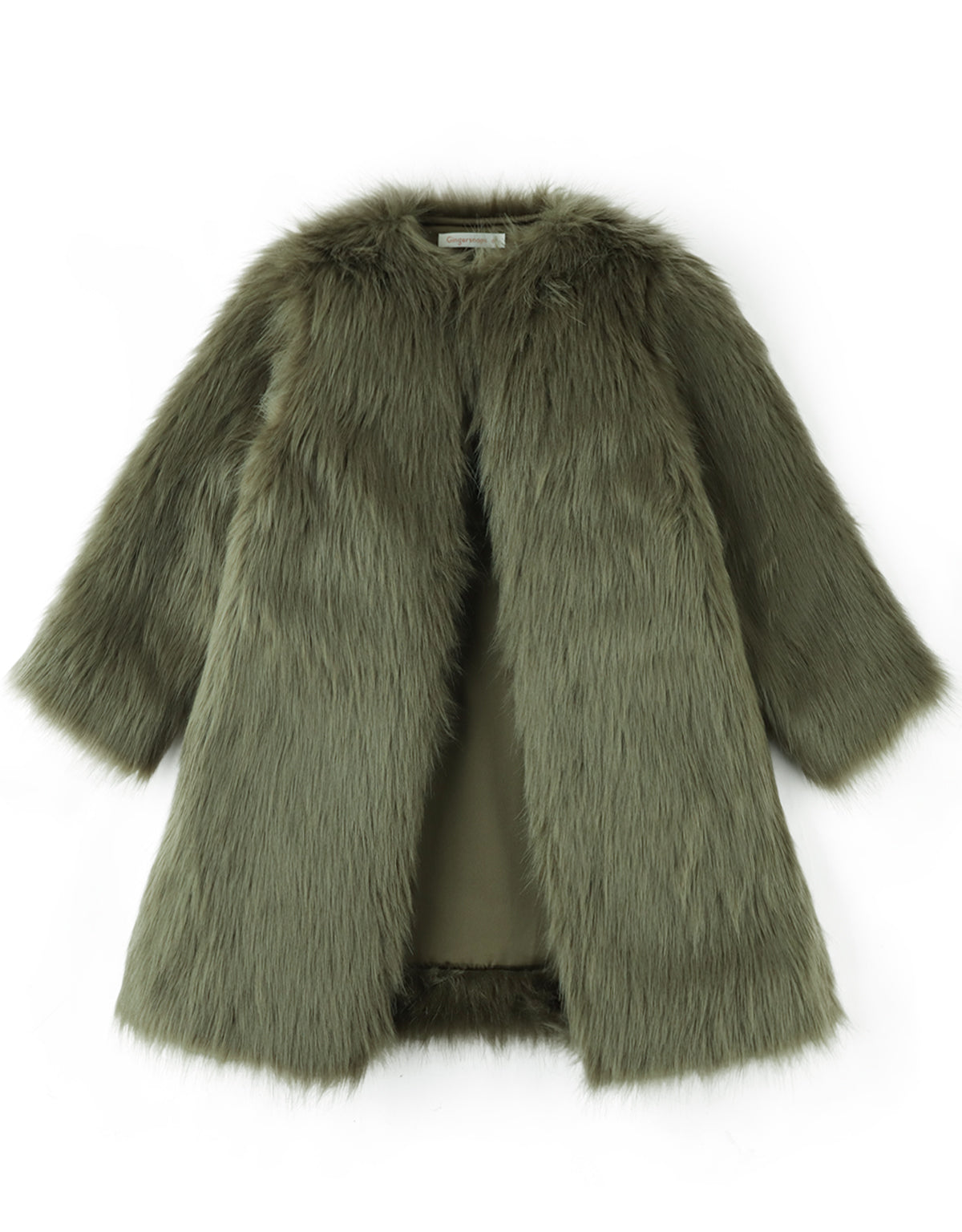 Coat In Fringed Poly Fur