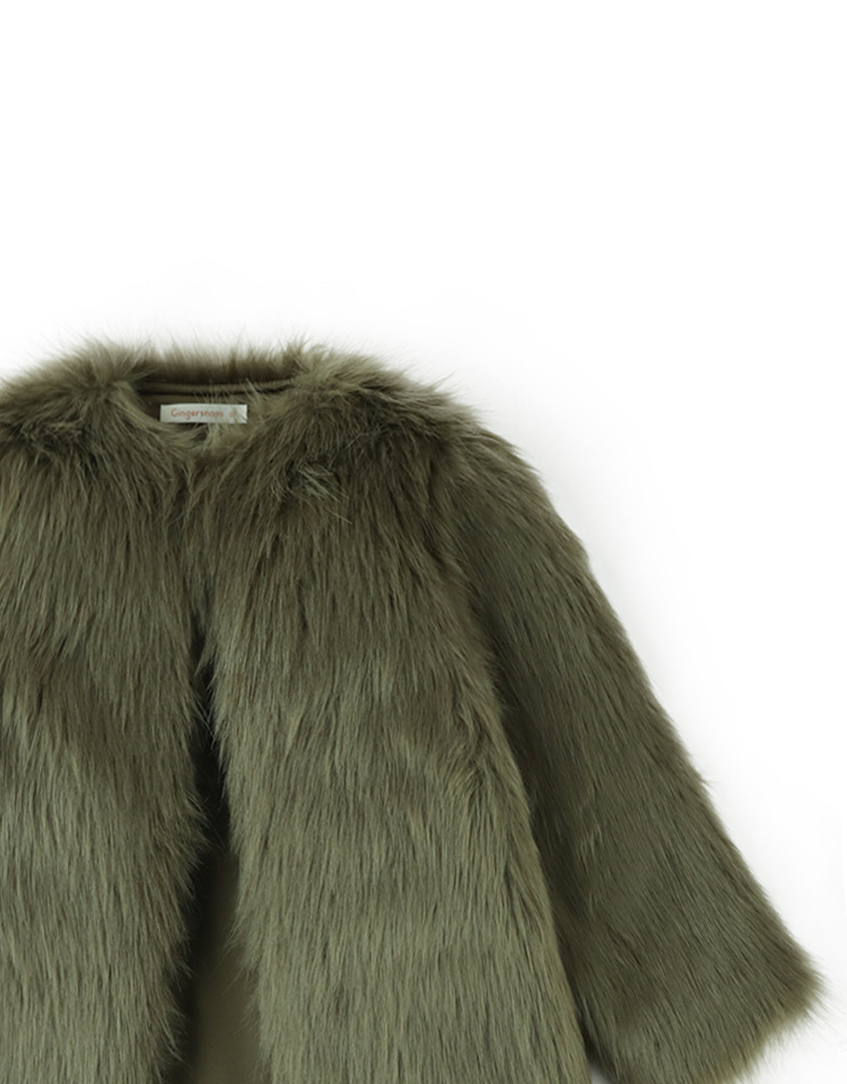 Coat In Fringed Poly Fur