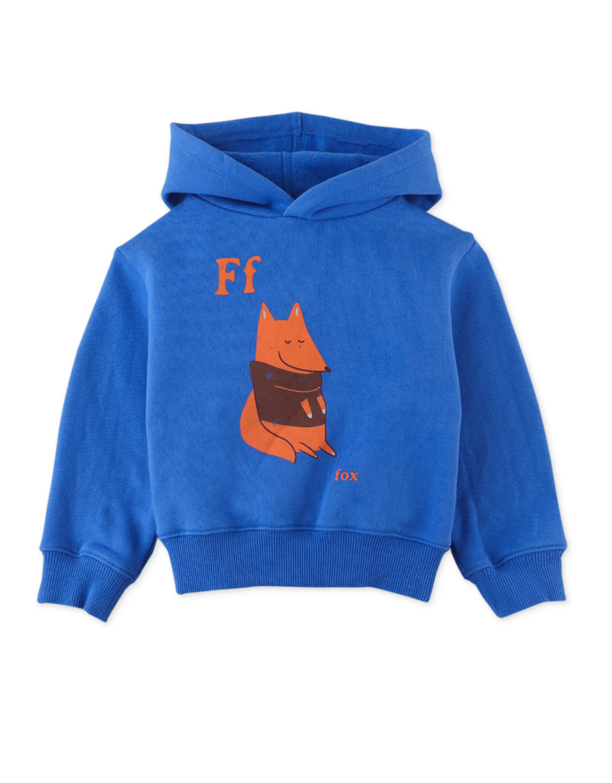 Fox Print Hooded Jersey