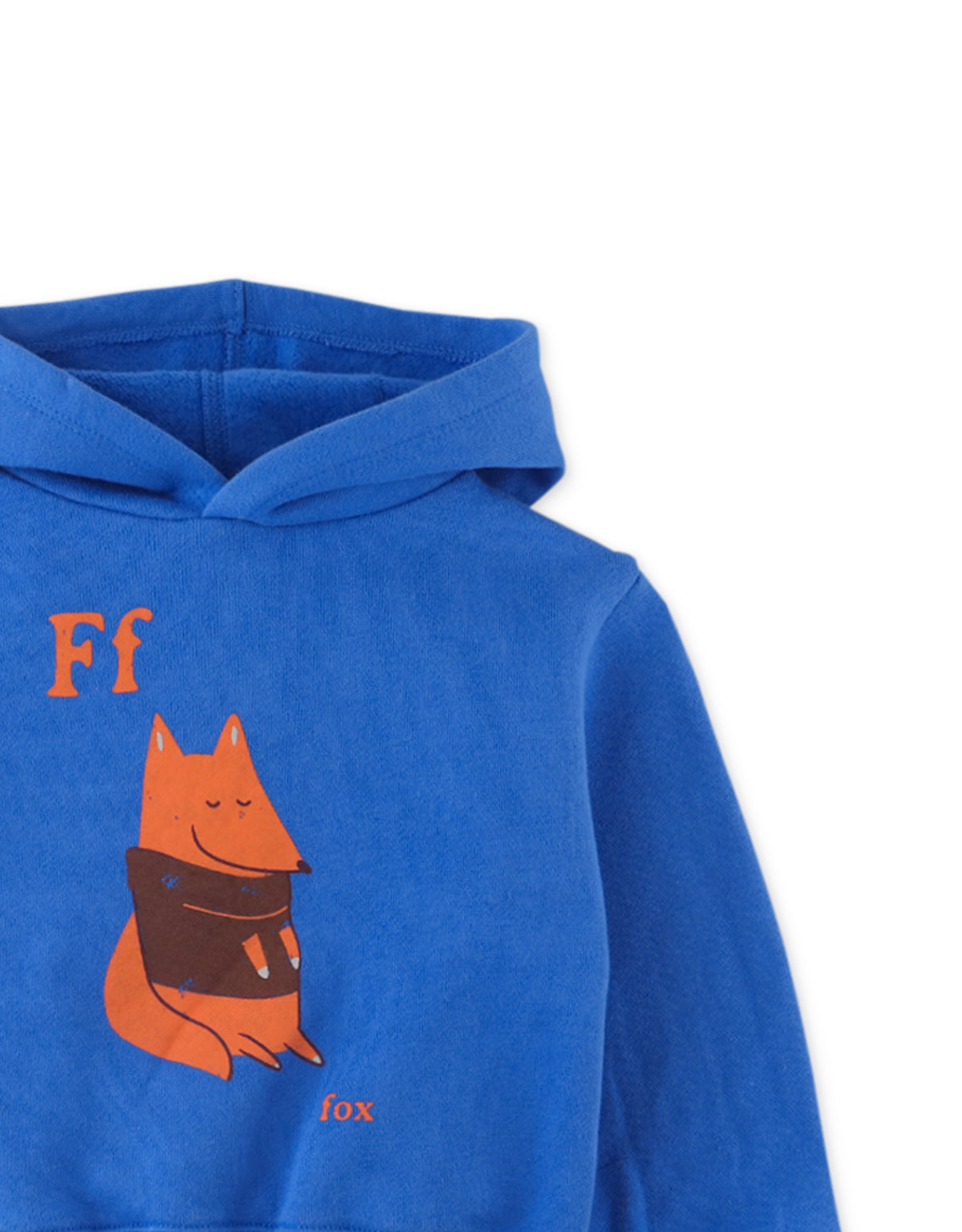 Fox Print Hooded Jersey