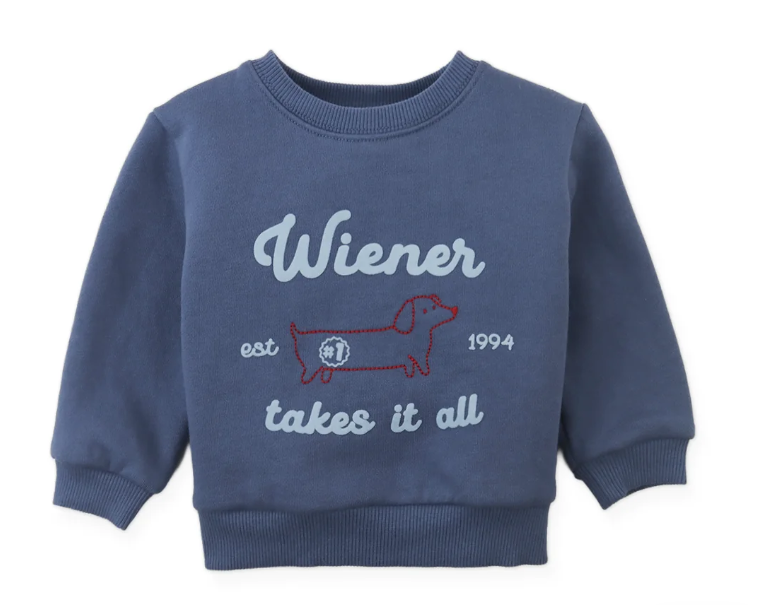 Baby Riccardo Fleece Pullover with Dachshund