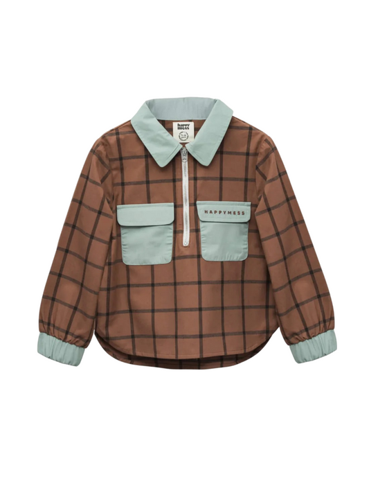 Plaid Shirt - Cocoa Brown