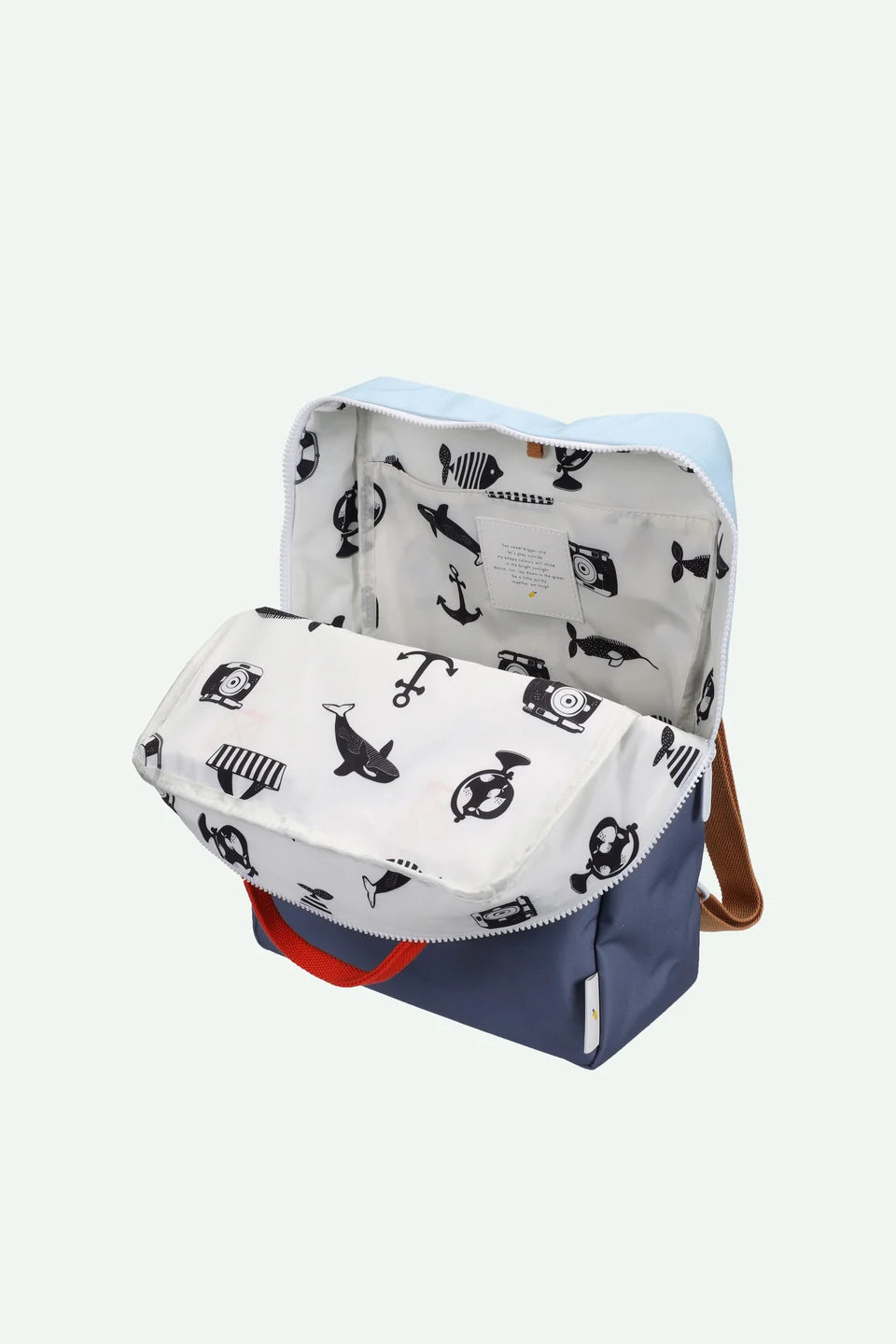 Backpack large • colourblocking • zissou blue