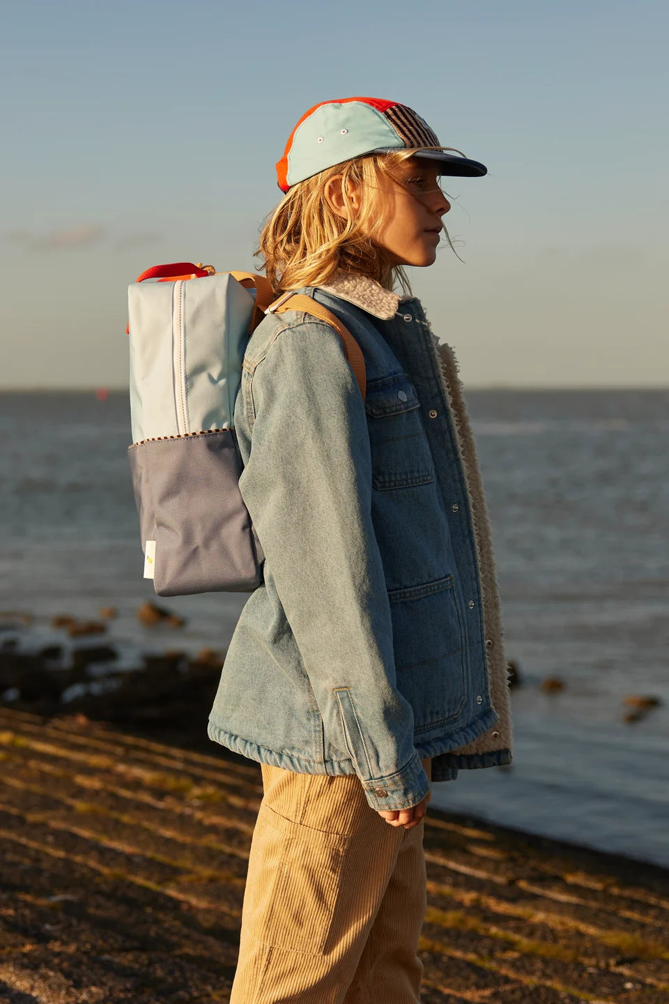 Backpack large • colourblocking • zissou blue