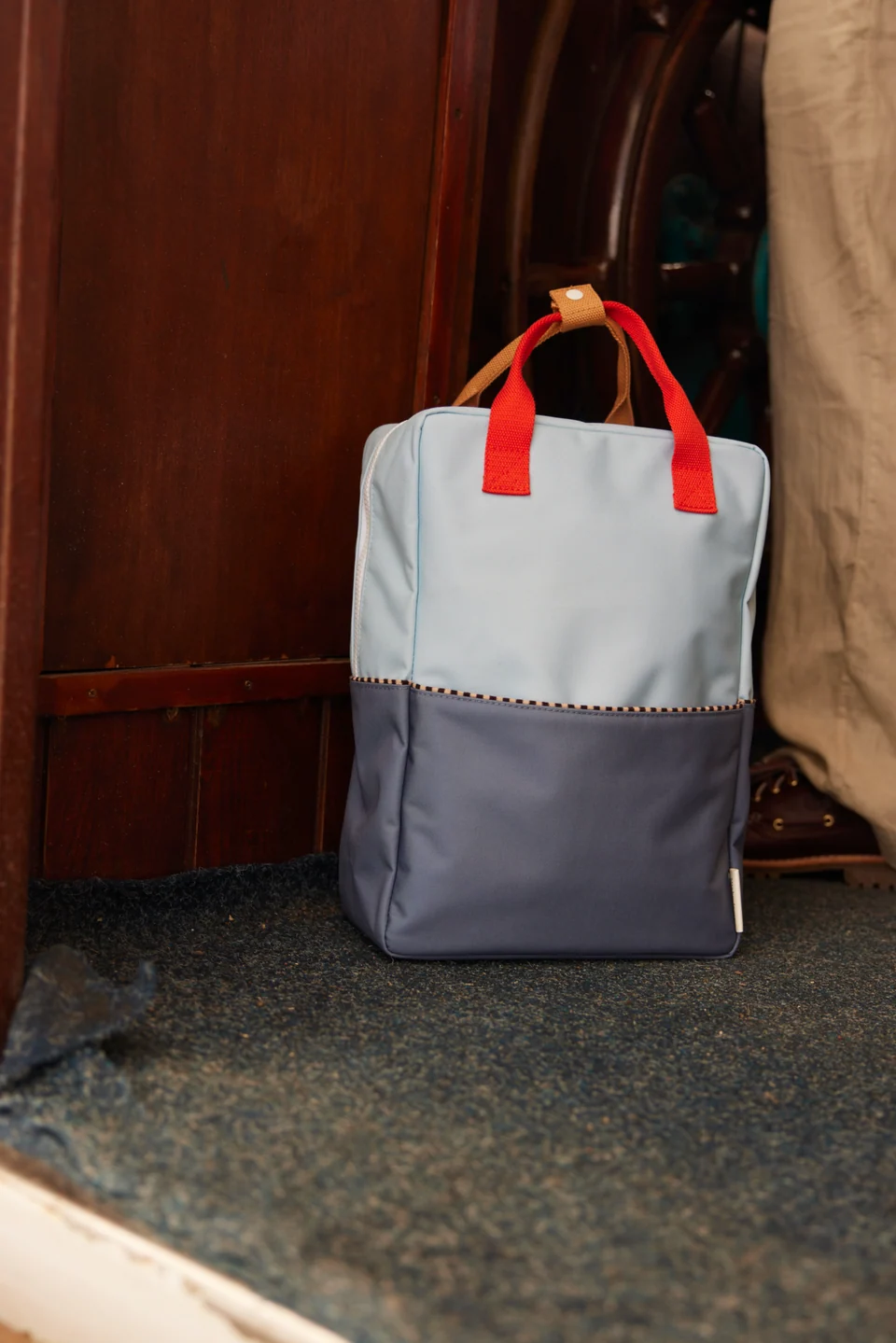 Backpack large • colourblocking • zissou blue