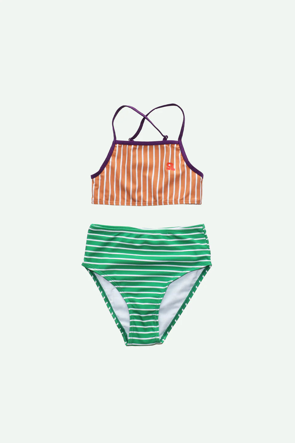 bikini | better together | stripes | leather ball + golf green