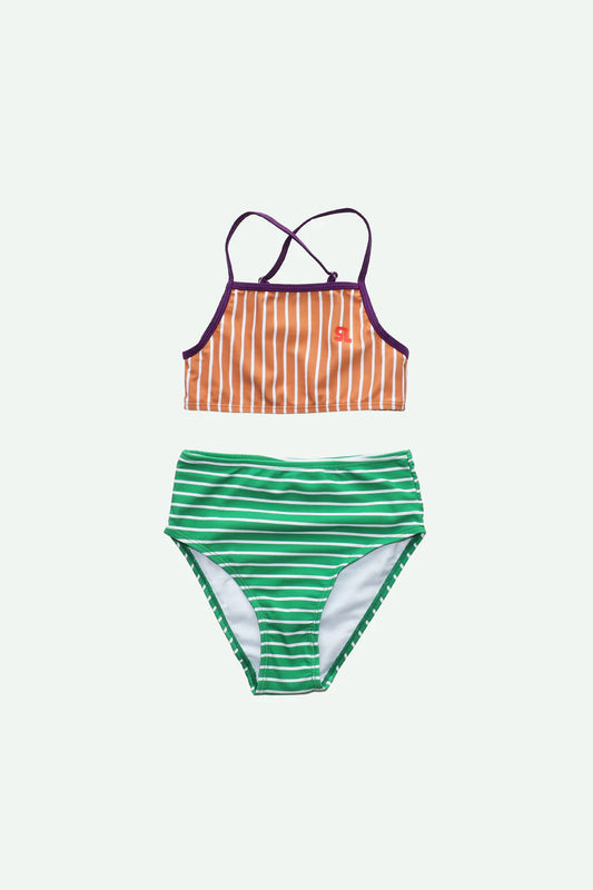 bikini | better together | stripes | leather ball + golf green