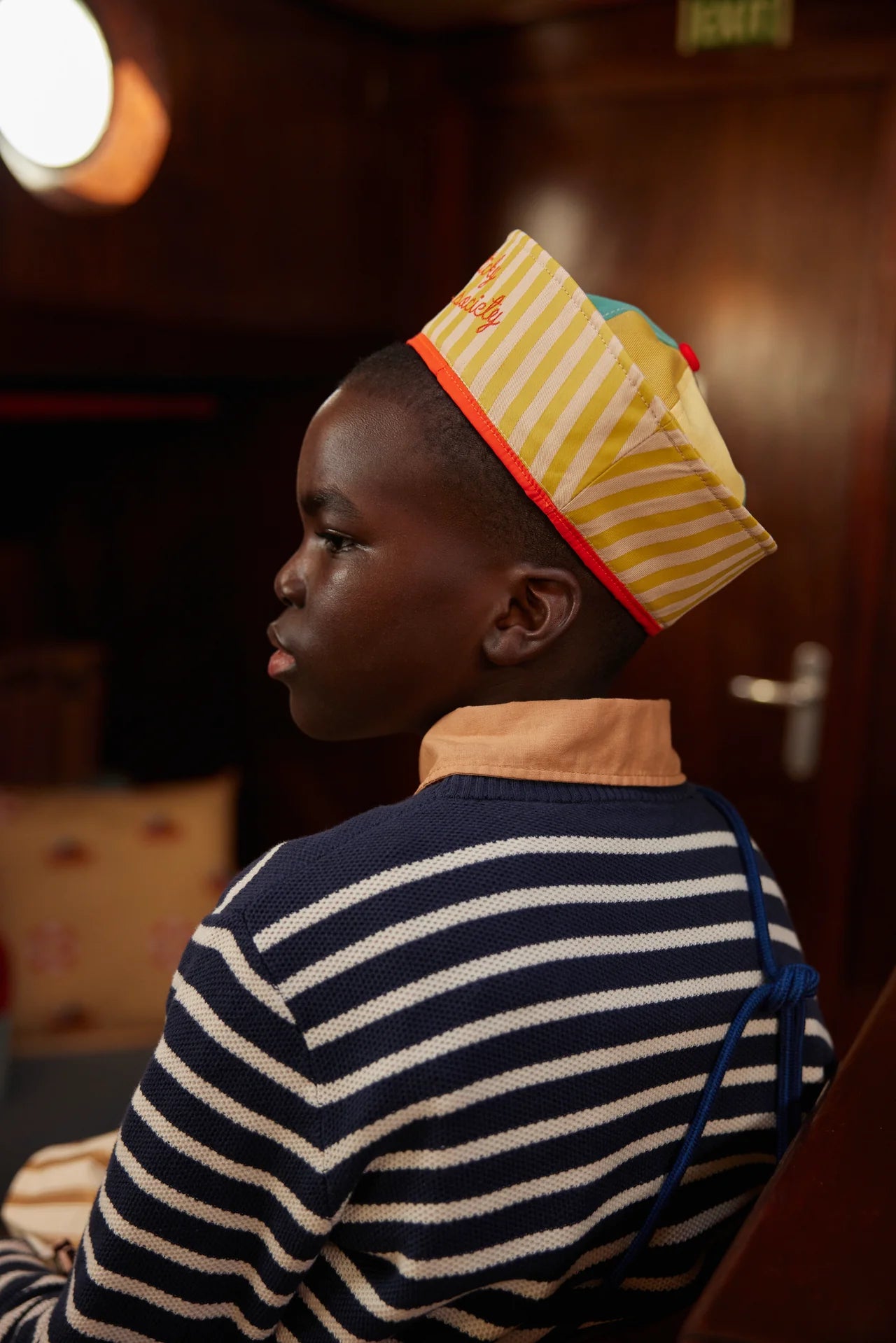 boat hat | shell beige + reed green