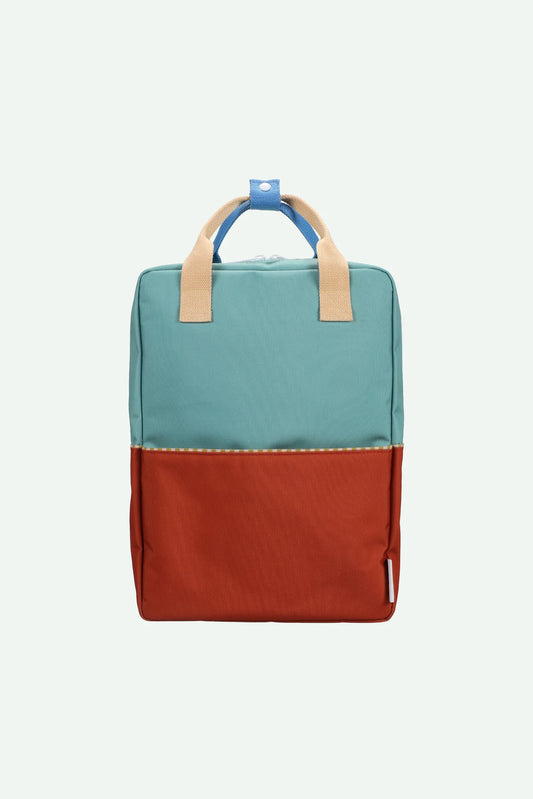 Backpack large • colourblocking • aquatic green