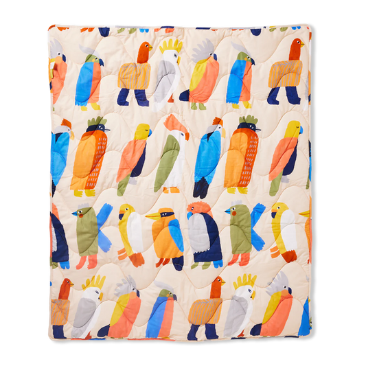 Flamin' Galahs Cot Quilt