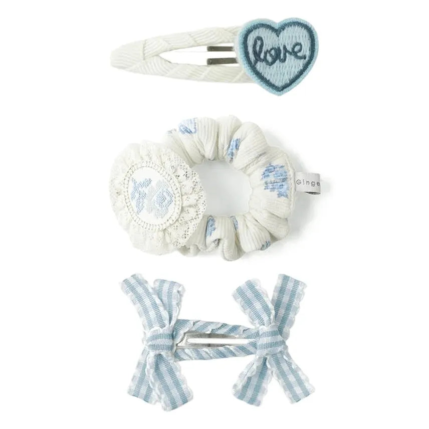 Hair Clip Set Blue