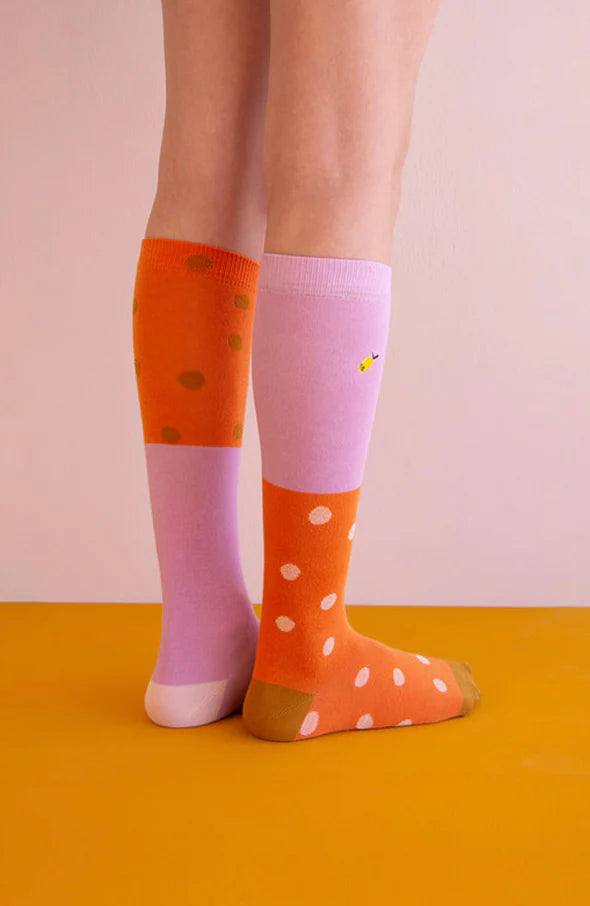 Kneehigh socks | coloured freckles