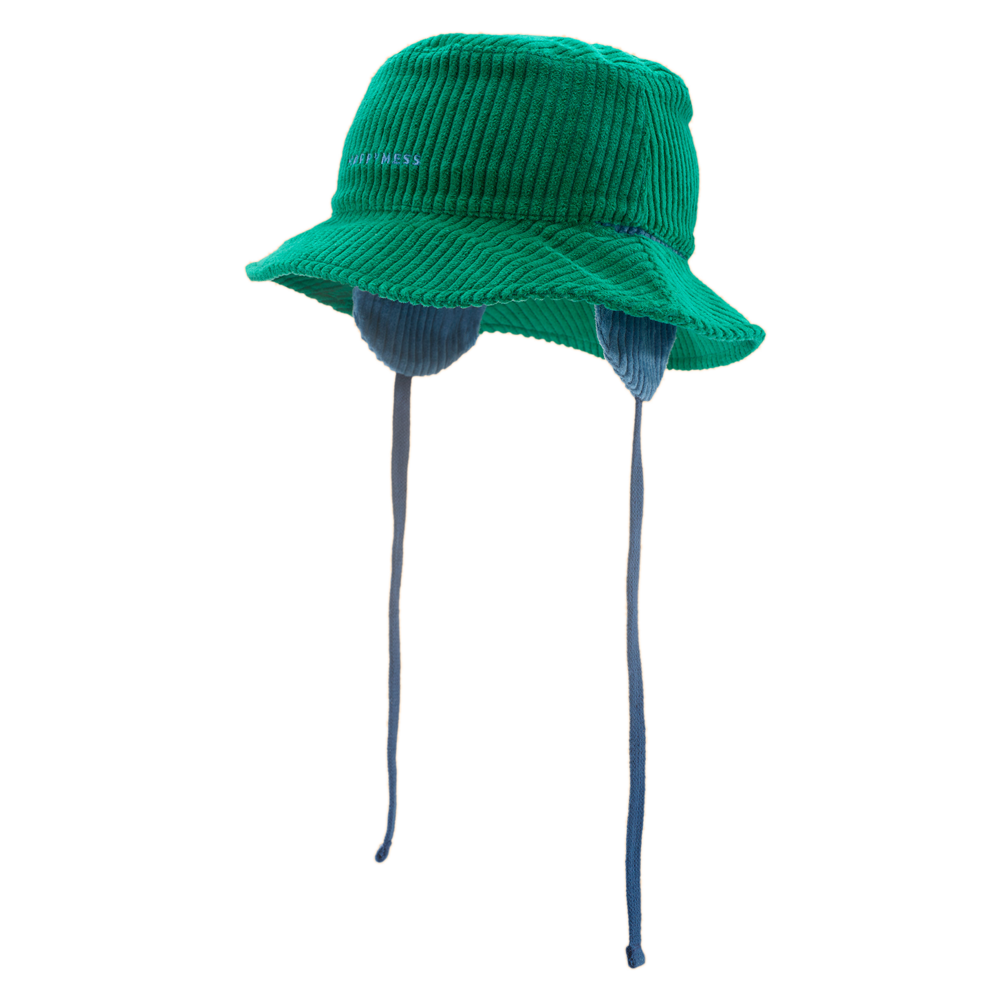 Corduroy Hat Green/Bluebird