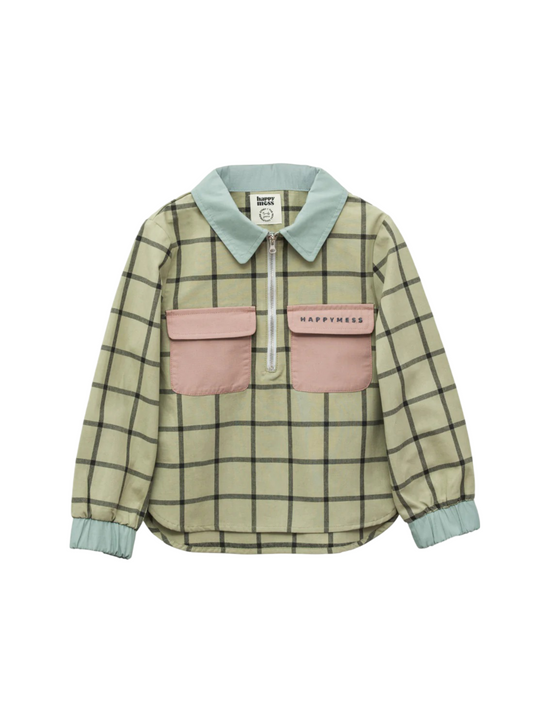 Plaid Shirt - Misty Green