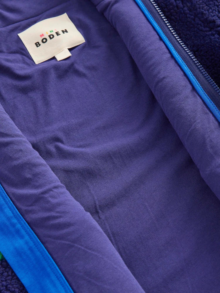 Cosy Borg Jacket-Twilight Blue Planets