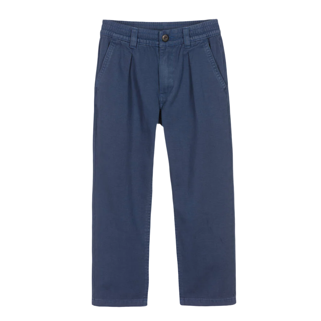 Boys Navy Blue Cotton Trousers