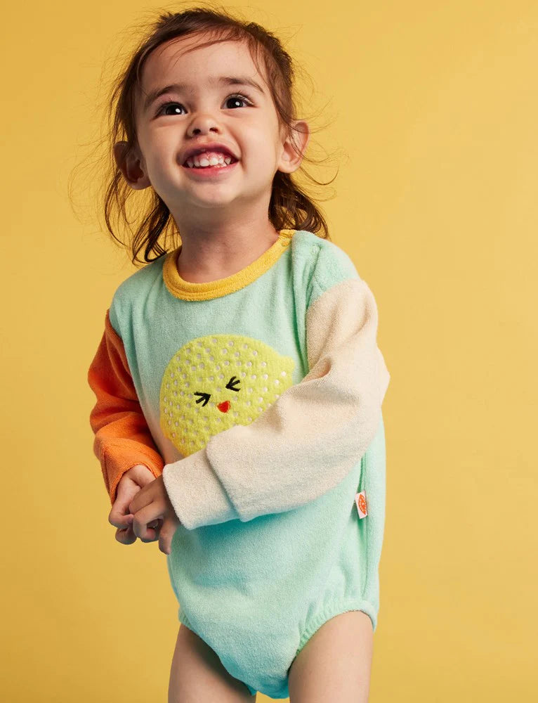 Peel Party Terry Long Sleeve Bodysuit