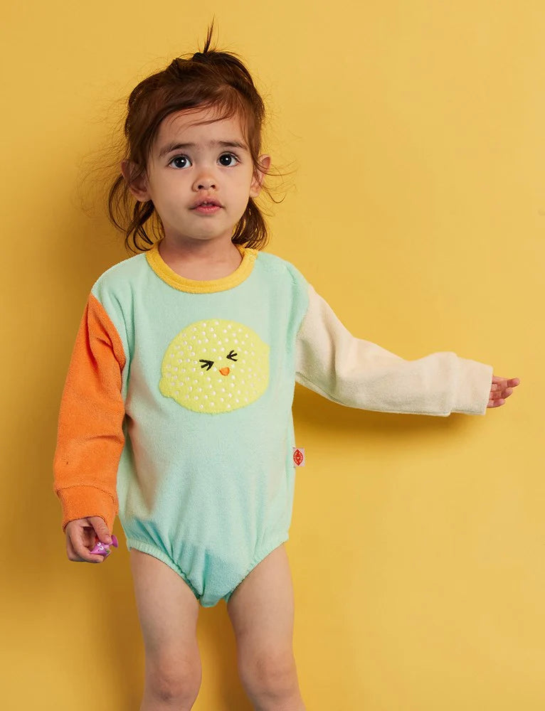 Peel Party Terry Long Sleeve Bodysuit