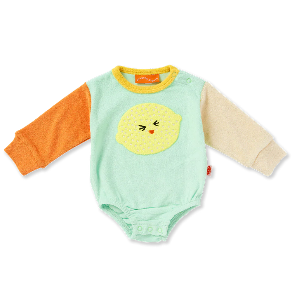 Peel Party Terry Long Sleeve Bodysuit